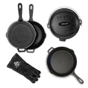 Pit Boss - SET DE 6 CASSEROLES EN FONTE - Starter Kit