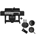 Pit Boss - NEW!  MEMPHIS 2.0  (3  bruleurs gaz + Barbecue Charbon + fumoir electrique)
