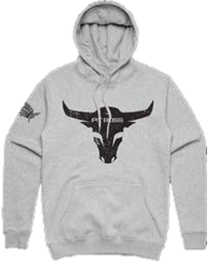 [40556] Pit Boss - Bull Hoody, Grey Heather - Men's MD  
